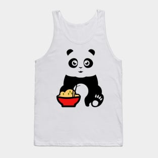 Cute Panda Eating Fried Rice - Classy Shirt Tank Top